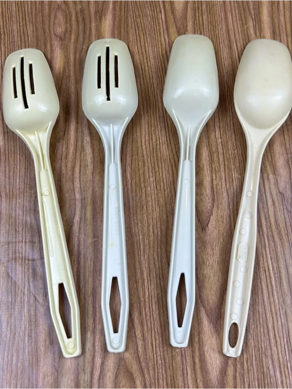 Vintage Nylon Cooking Utensils Spoons Slotted Spoons King Kraft Foley 11” Long